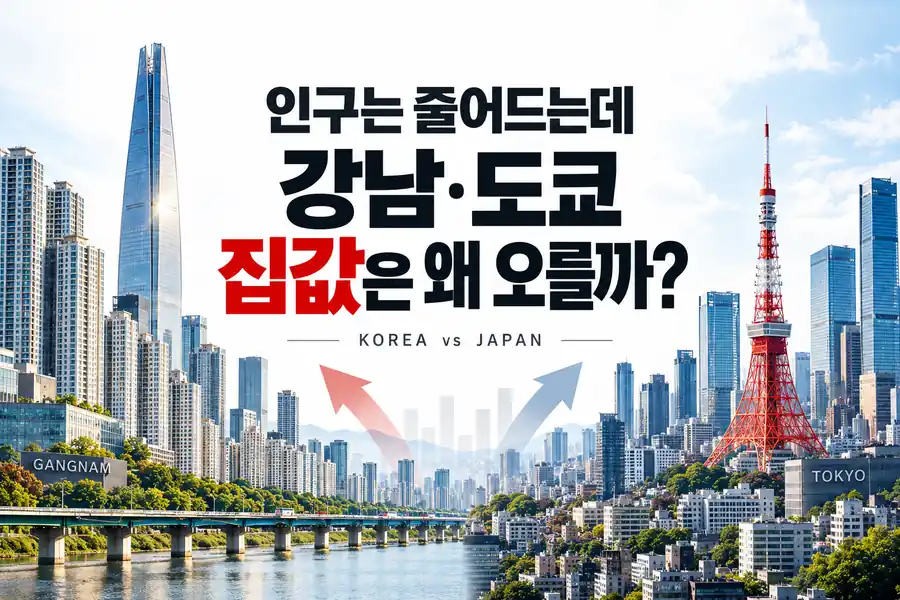 인구 절벽인데 왜? 지난 10년간 강남·도쿄 집값이 폭락하지 않은 진짜 이유