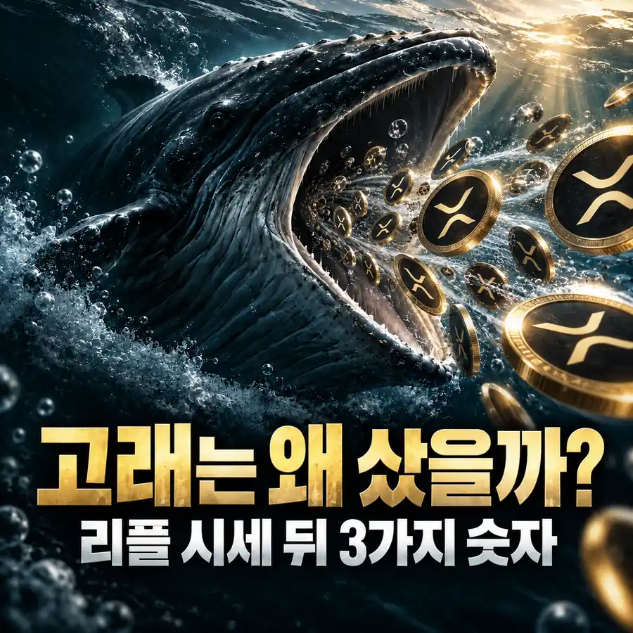 고래는 3억8천만 개 샀는데 개인은 왜 팔았을까? 리플 시세 뒤 3가지 숫자